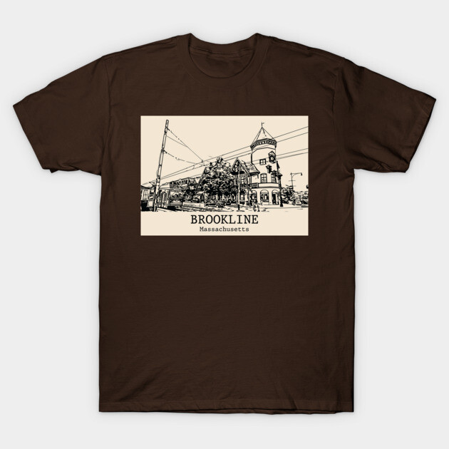 Brookline - Massachusetts T-Shirt by Lakeric