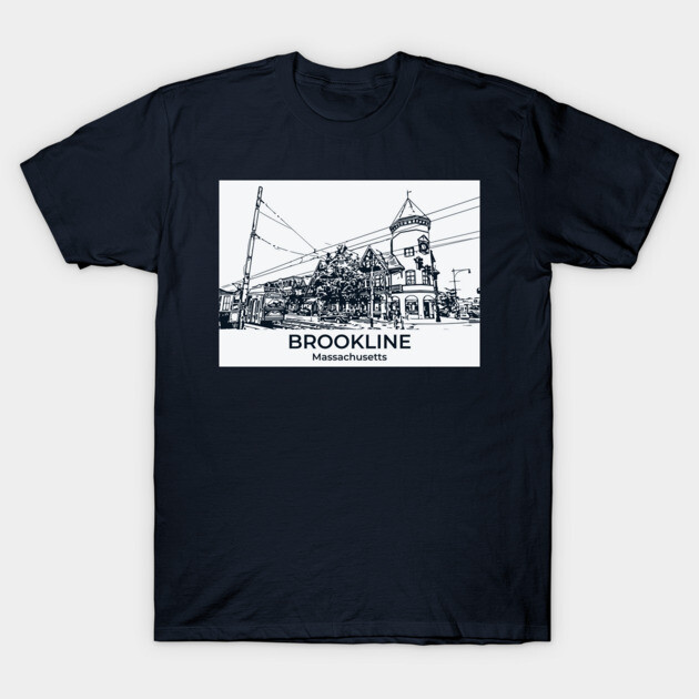 Brookline - Massachusetts T-Shirt by Lakeric