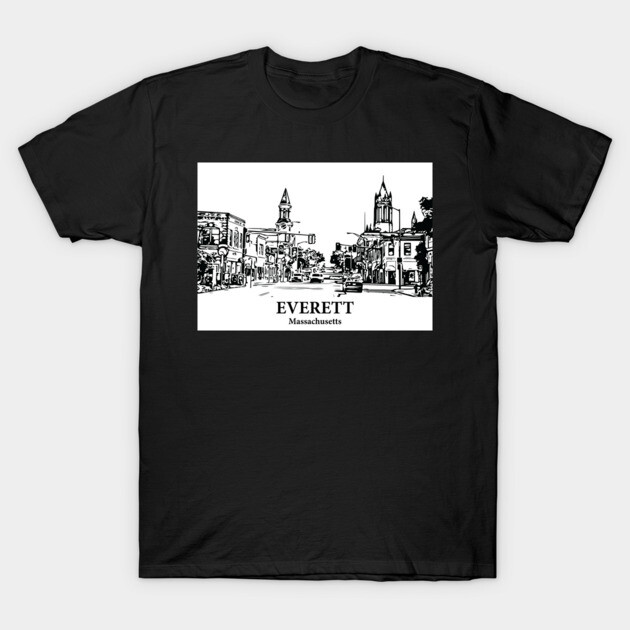 Everett - Massachusetts T-Shirt by Lakeric