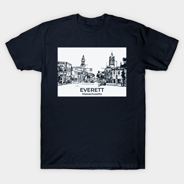 Everett - Massachusetts T-Shirt by Lakeric