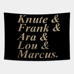 Notre Dame Fighting Irish, Knute,Frank ara, and lou//\retro Tapestry