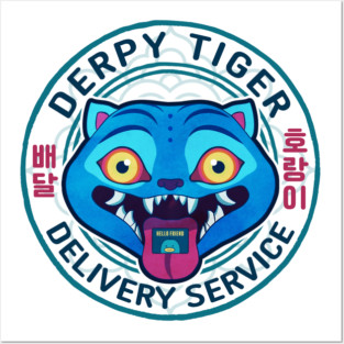 Derpy Tiger Delivery Service Posters and Art