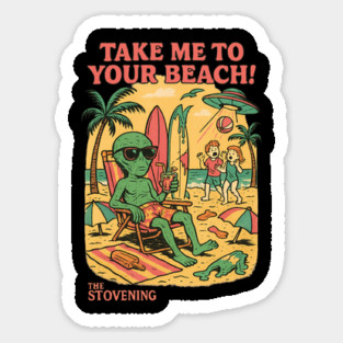 Take Me To Your Beach Magnet
