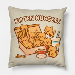 A box full of kitten nuggets Pillow