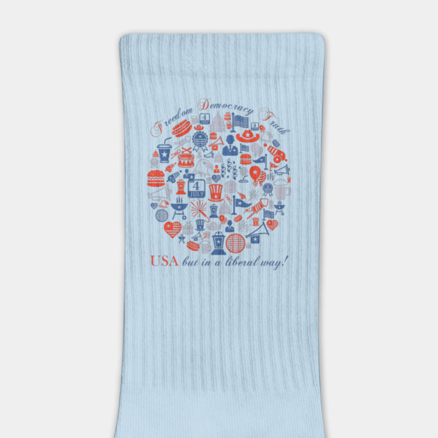 Freedom Democracy Truth USA but in a Liberal Way by casualteesinc