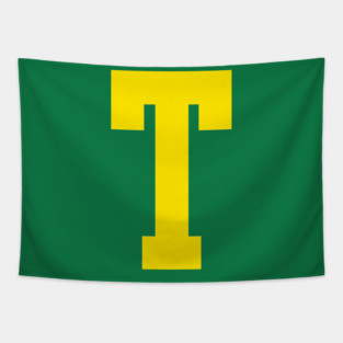 letter t funny chipmunk group matching halloween costume Tapestry