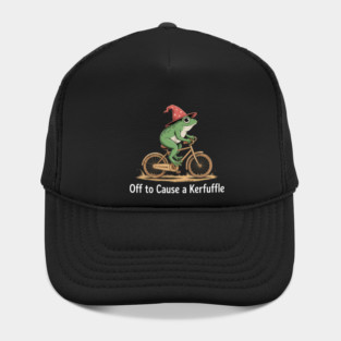 Off To Cause A Kerfuffle Frog Funny Frog Meme Hat