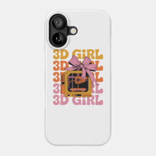 3D Girl 3D Printing 3D Printer 3D Machine Phone Case