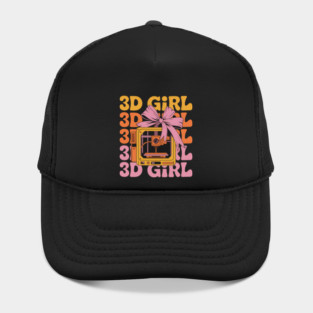 3D Girl 3D Printing 3D Printer 3D Machine Hat