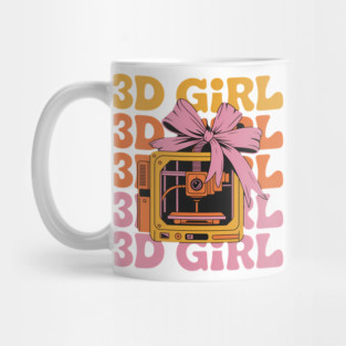 3D Girl 3D Printing 3D Printer 3D Machine Mug