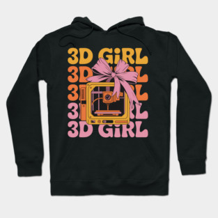 3D Girl 3D Printing 3D Printer 3D Machine Hoodie