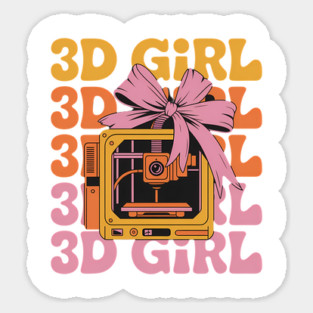 3D Girl 3D Printing 3D Printer 3D Machine Magnet