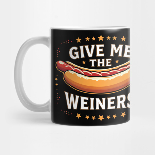 Give Me The Wieners Funny Hot Dog Meme by belownormal