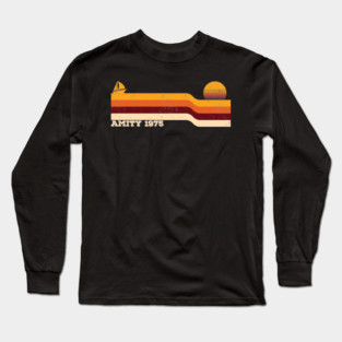 Retro Sunset Amity 1975 Long Sleeve T-Shirt