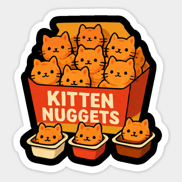 kitten-nuggets Magnet by Creatifly Graphic Tees
