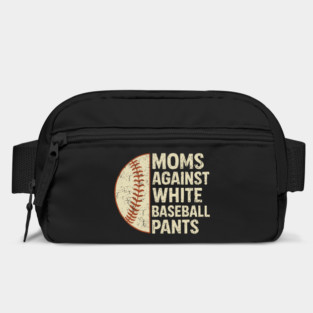 Moms Against White Baseball Pants Parent Humor Bag
