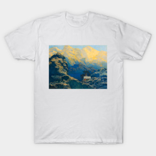 Maxfield Parrish, Getting Away From It All, American Painter, Neo-Classical, Landscape T-Shirt