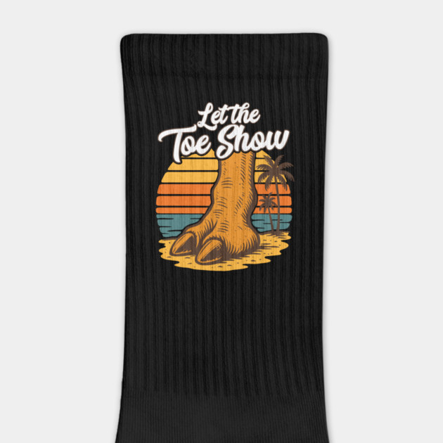 Camel Toe Let the Toe Show Funny Beach Meme by belownormal