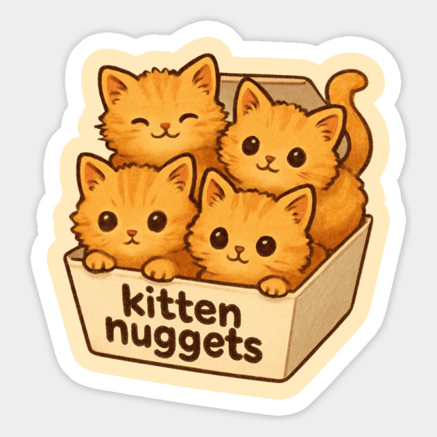 kitten-nuggets Magnet by Creatifly Graphic Tees