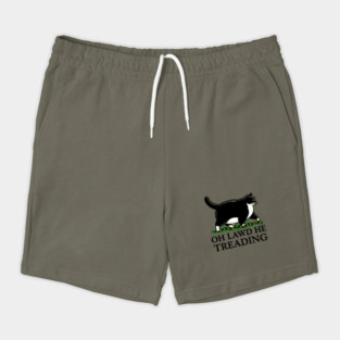 Oh Lawd He Treading Vintage – Ginger Cat Cross Meme Shorts
