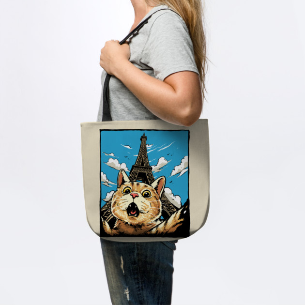 Cat Selfie Eiffel Tower by GoshWow®