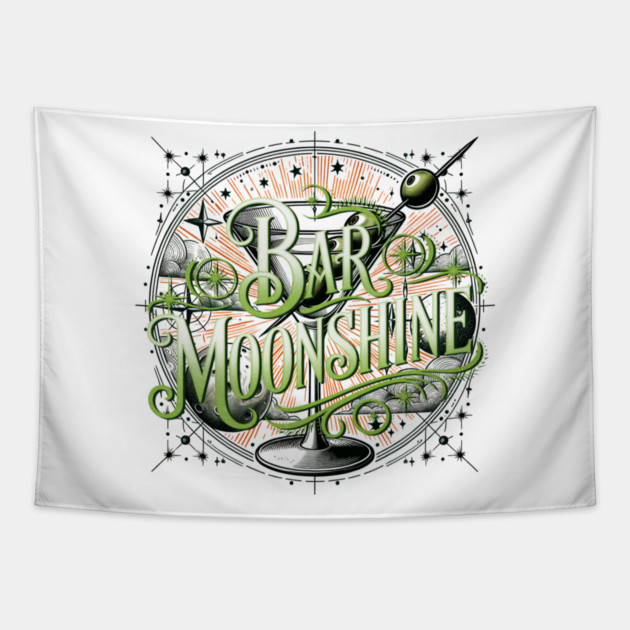Bar Moonshine Bar Tavern Orlando Florida Epic Tapestry by Joaddo