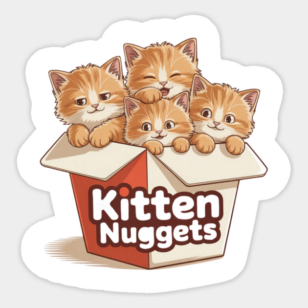 kitten-nuggets Magnet by Creatifly Graphic Tees