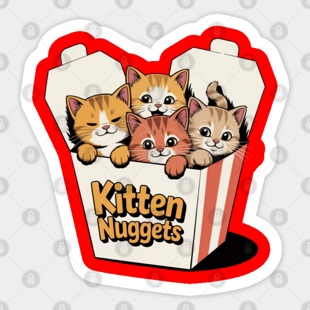 kitten-nuggets Sticker by Creatifly Graphic Tees