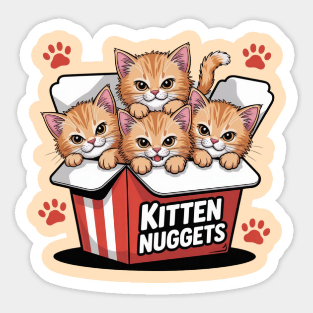 kitten-nuggets Magnet by Creatifly Graphic Tees