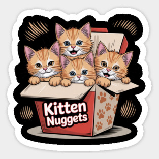 kitten-nuggets Sticker
