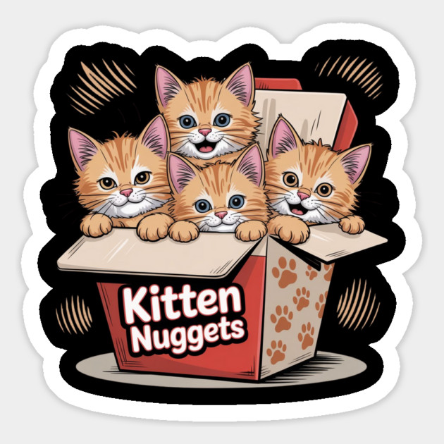 kitten-nuggets Magnet by Creatifly Graphic Tees