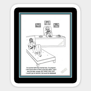 THE MORAL WOMAN???? Sticker