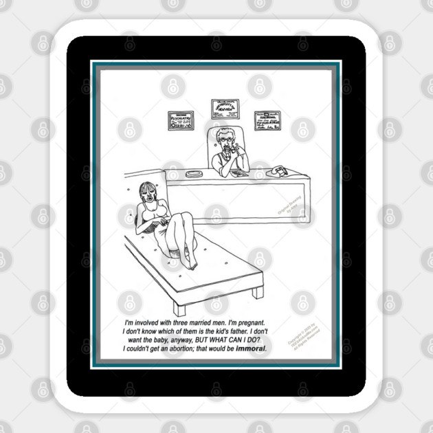 THE MORAL WOMAN???? Sticker by Erik's Store