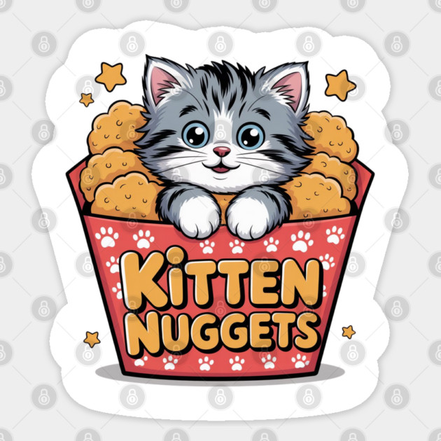 kitten-nuggets Sticker by Creatifly Graphic Tees