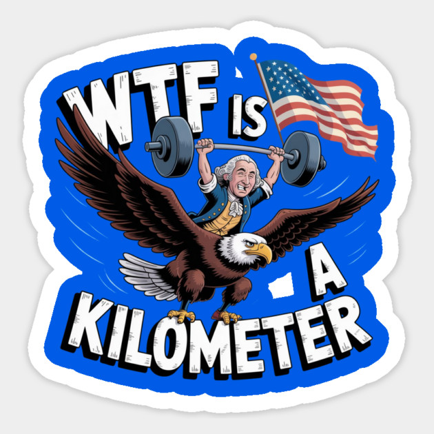 WTF-Is-A-Kilometer Magnet by Creatifly Graphic Tees