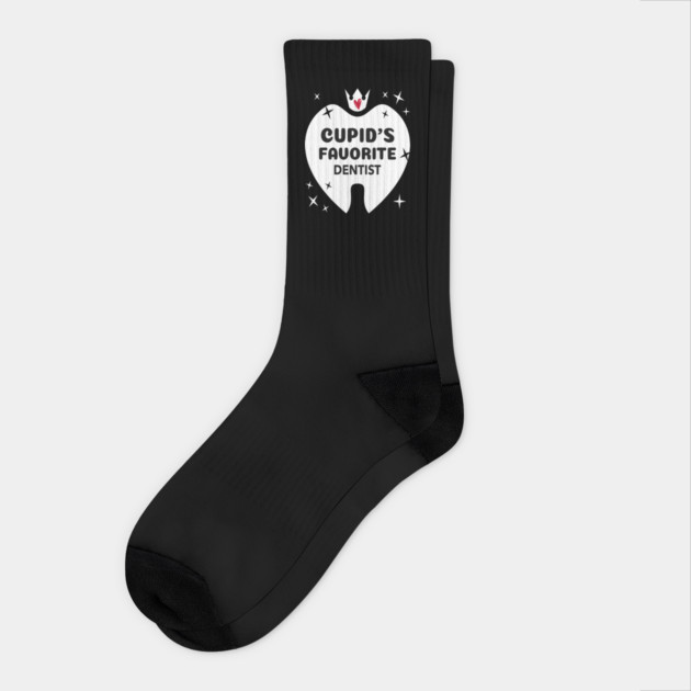 Cupid's Favorite Dentist Socks by Pixel Threads 