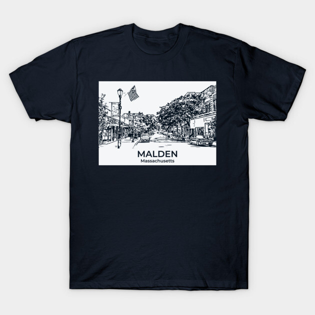 Malden - Massachusetts T-Shirt by Lakeric