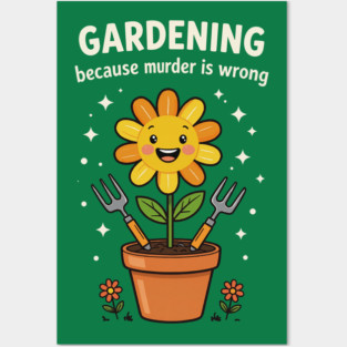 Gardening Humor Posters and Art