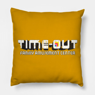 Timeout Arcade Retro Gaming 80s Nostalgia Video Game Pillow