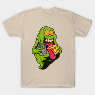 Classic Gamer Slimer Pizza Drip T-Shirt