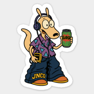 Rocko's Radical 90s Vibes Sticker
