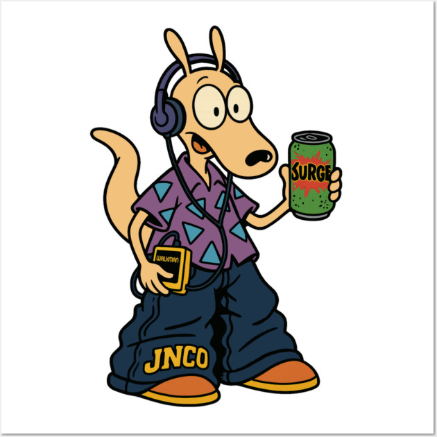 Rocko's Radical 90s Vibes Wall Art by Shit Post Hero