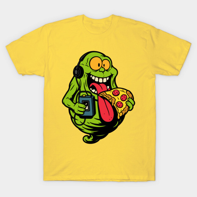 Retro Slimer Walkman Party Shirt T-Shirt by Shit Post Hero