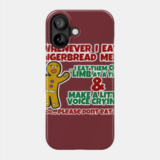 Eating Gingerbread Man Phone Case