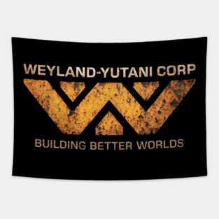 Weyland-Yutani Corp Logo Tapestry
