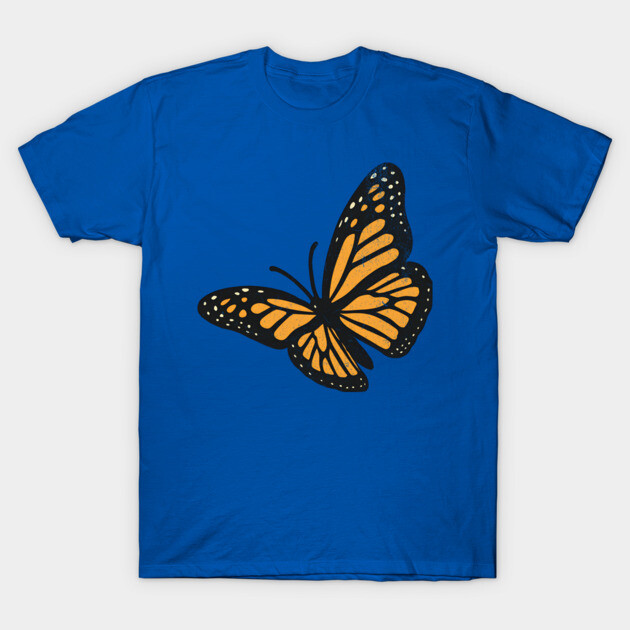 Vintage Monarch Butterfly Illustration – Bold Retro Insect Art T-Shirt by DonWillisJrArt
