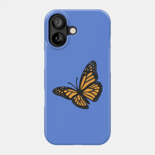 Vintage Monarch Butterfly Illustration – Bold Retro Insect Art Phone Case