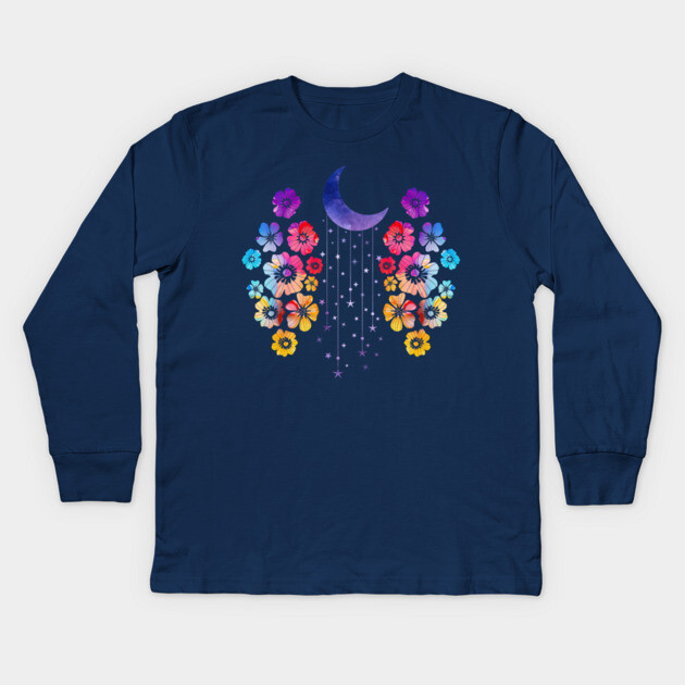 Moonbeam Ice Cream Kids Long Sleeve T-Shirt by casualteesinc