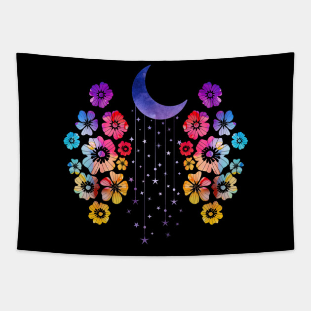 Moonbeam Ice Cream Tapestry by casualteesinc