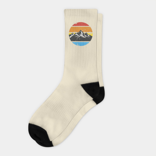 Mountain Sunset Socks by David Lee